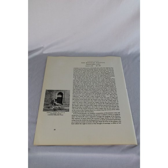 Botticelli Print The Last Communion of Saint Jerome Vintage 89162 1969 - Picture 4 of 4